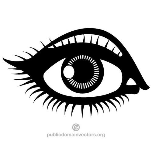 Vector de la imagen ojo humano