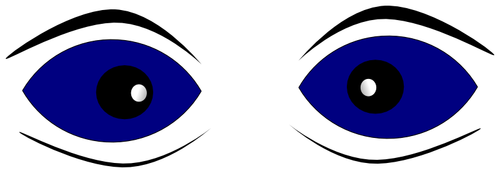 Смотрели голубые глаза векторные иллюстрации