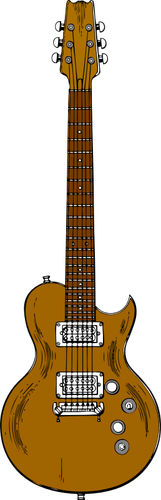 Brązowy gitara