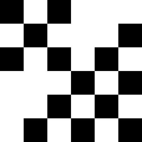 Black and white squares