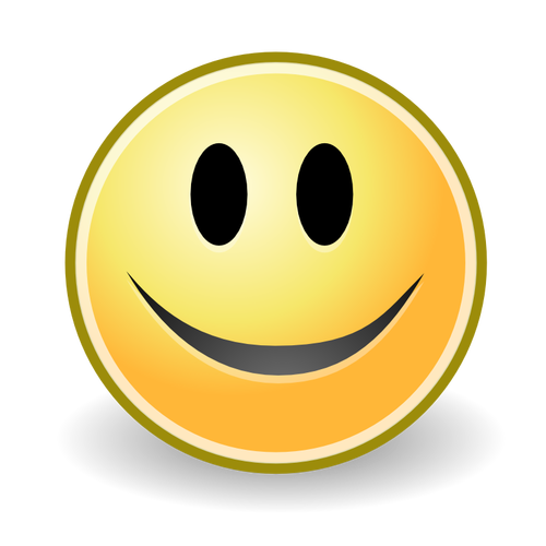 Imagem de vetor de ícone de rosto sorridente