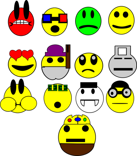 Seleção de emoticons.