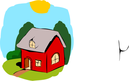 Vector image of fairy-tale house