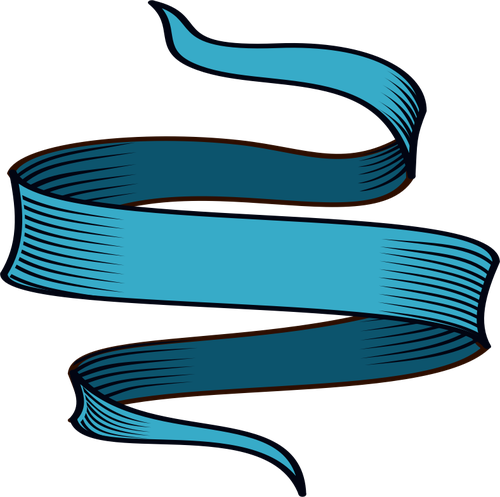 Image vectorielle de bande ornementale ombrée bleu