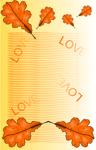 Automne sur le thème notepad page vector image