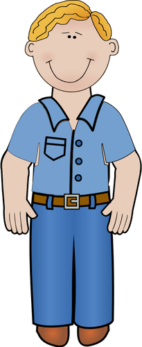 Vector de la imagen de daddy en jeans