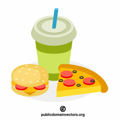 Fast food vector image