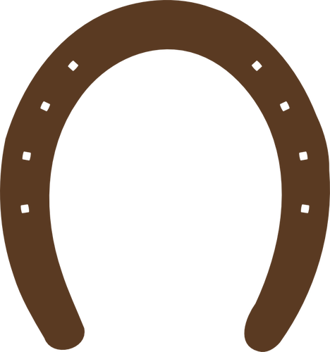 Horseshoe silhouette vector graphics