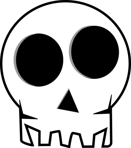 Alb-negru craniu