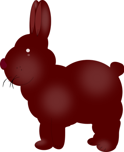 Image vectorielle lapin en chocolat