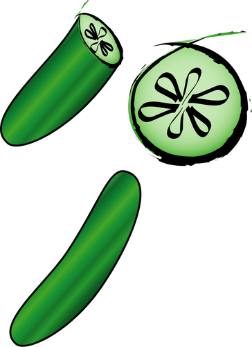 Prediseñadas pepino vector