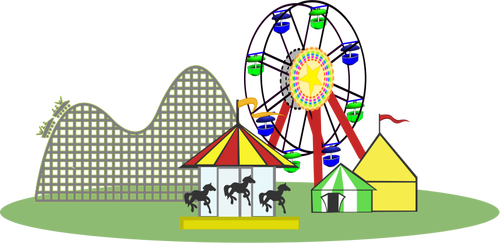 Disegno del festival del circo di vettoriale