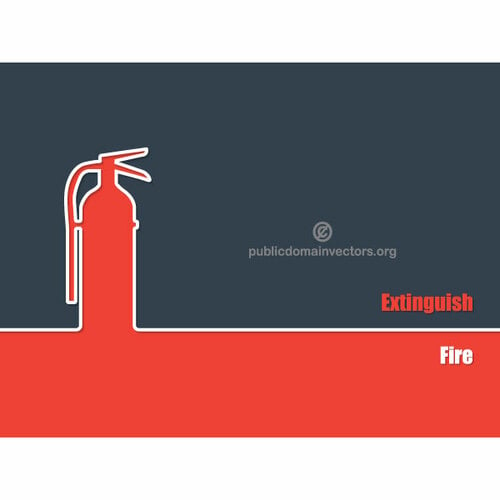 Silhueta de extintor de incêndio