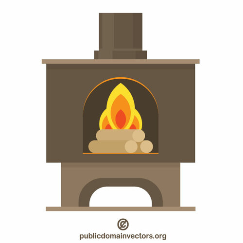 Arte vectorial de chimenea