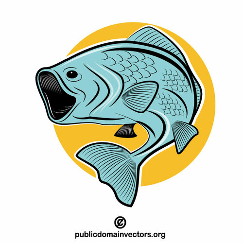 Vetor de logotipo de pesca