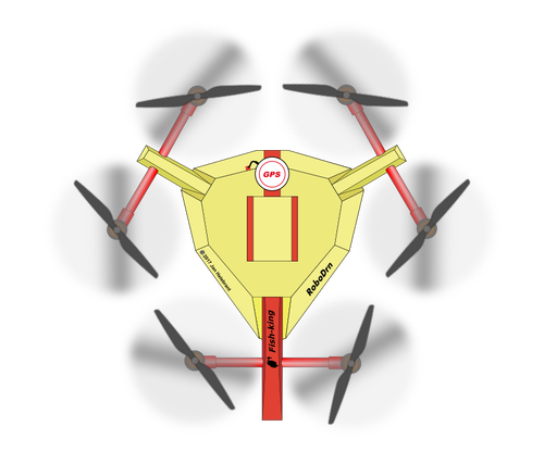 Top view drone