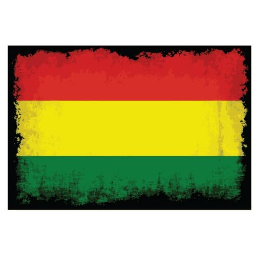 Flag of Bolivia with grunge texture