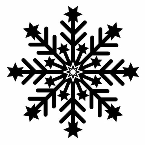 Simbolo fiocco di neve