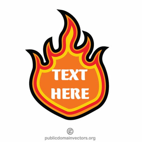 Vuur-vlam-tekstvak