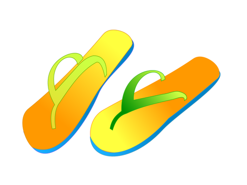 Желтая flipflops