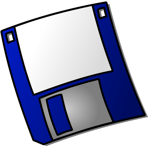 Computer diskette vector tekening