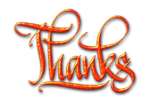 Thanks sign vector clip art