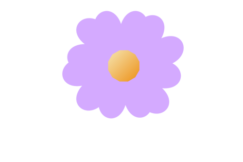Fialový květ vektorové ilustrace