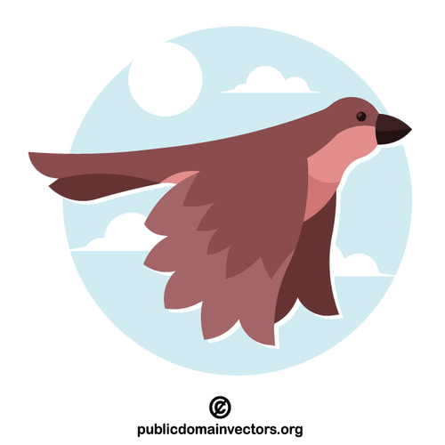 Flying bird vector