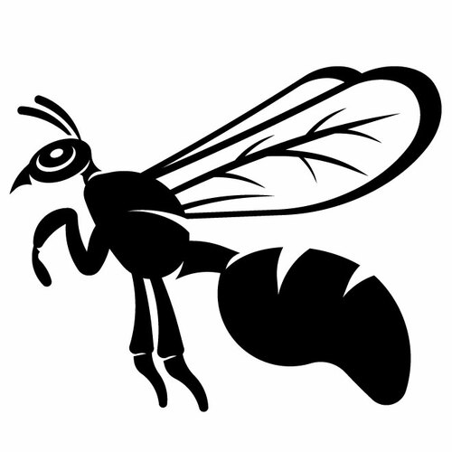 WASP stensil clip art