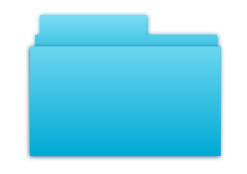 Символ Голубая папка