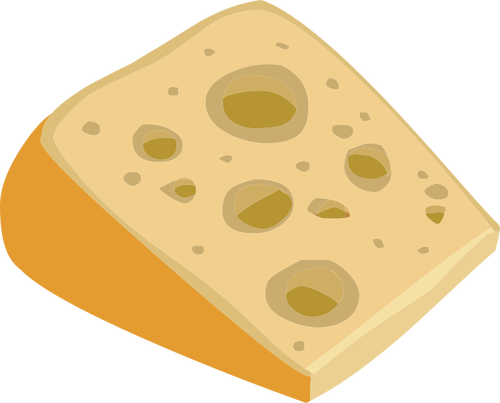Fatia de queijo fedido