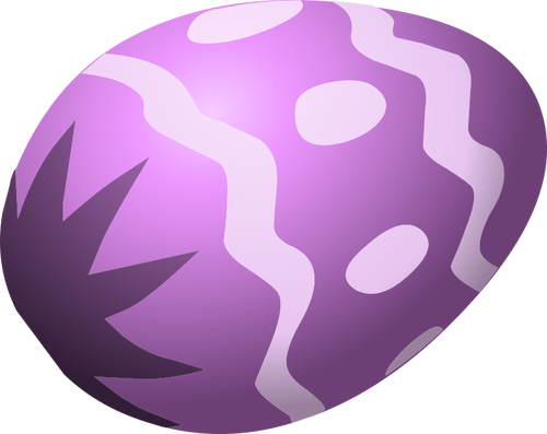 紫のイースターエッグ