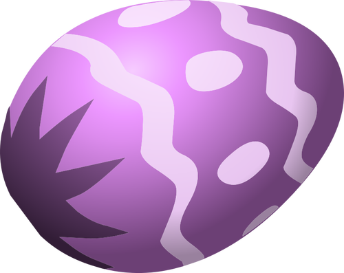 Purple Easter egg