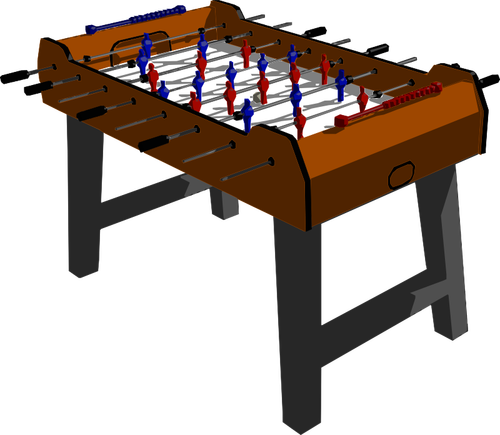 Vektorzeichnende Fußball-Tabelle