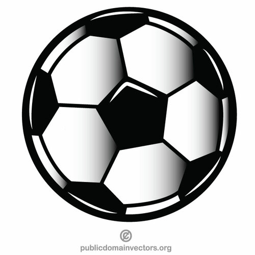 Футбольного мяча клип искусства графики