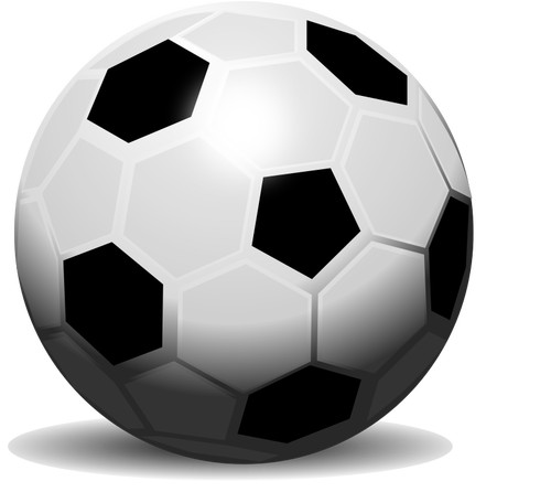 Disegno del pallone da calcio vettoriale