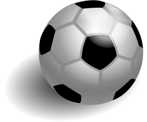 Ballon de soccer avec dessin vectoriel d