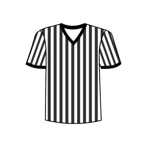 Fútbol árbitro camisa vector de la imagen