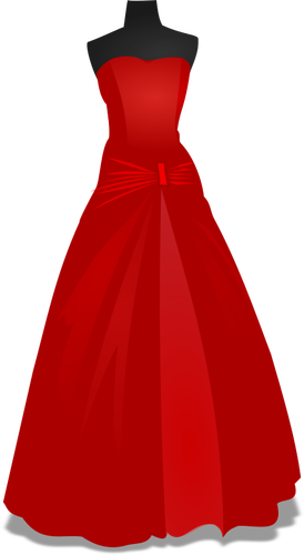 Mannequin with red dress