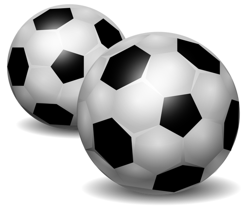 Vector images clipart de ballons de football