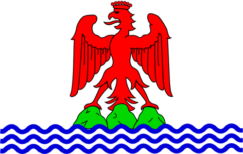 Grafschaft Nizza Region Flagge Vektor-ClipArt