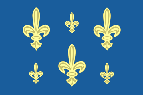 La bandera naval francesa vector imagen