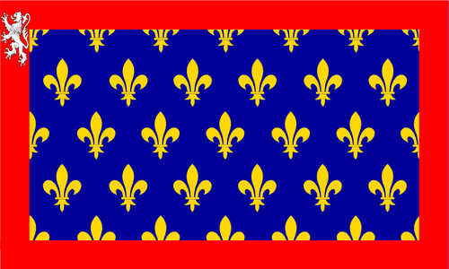 Drapeau de région Maine vector dessin