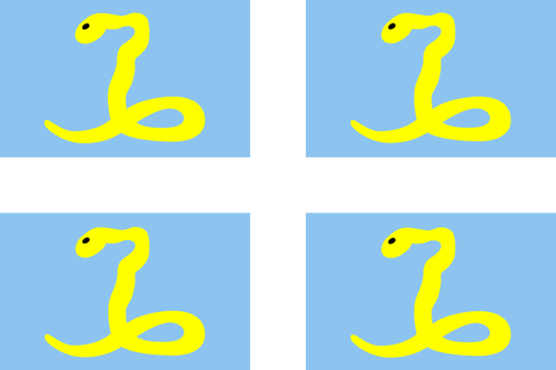 Martinique Region Flagge Vektor-ClipArt