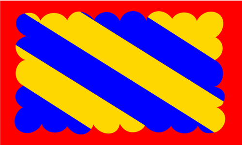 Drapeau de région Nivernais vector illustration