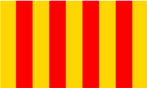 Provence regionen flagga vektorbild