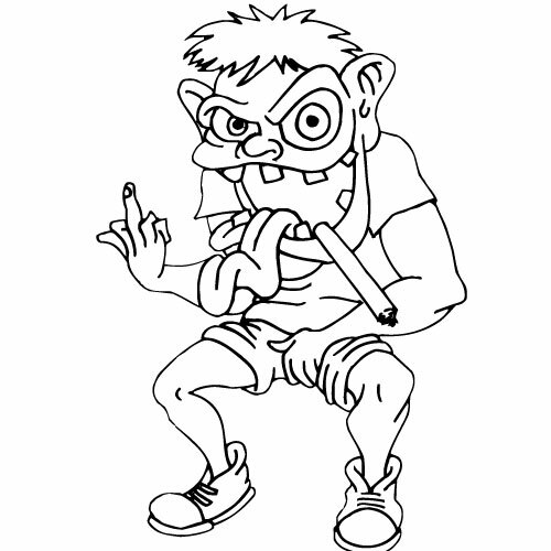 Personagem de quadrinhos vetor clip-art