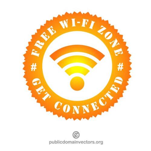 Free Wi-Fi sticker