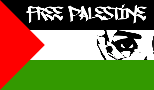 Gratis Palestina vlag vector image