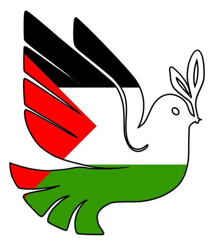 Mír pro Palestinu vektorový obrázek